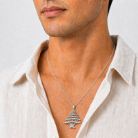 Lebanon Cedar Tree Necklace