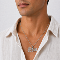 Yemen Map Necklace with Calligraphy